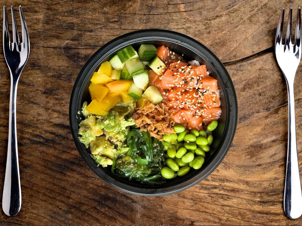 Sunset Salmon Poke Bowl